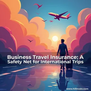 Artistic representation for Business Travel Insurance: A Safety Net for International Trips
