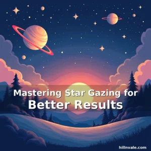 Artistic representation for Mastering Star Gazing for Better Results