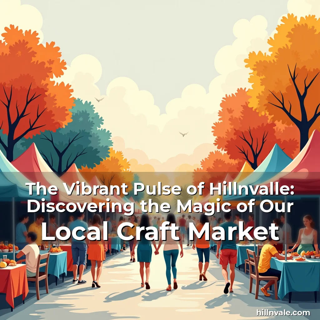 Read more about the article The Vibrant Pulse of Hillnvalle: Discovering the Magic of Our Local Craft Market