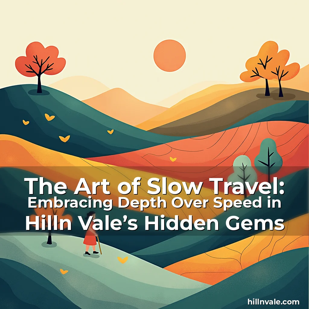 Read more about the article The Art of Slow Travel: Embracing Depth Over Speed in Hilln Vale’s Hidden Gems