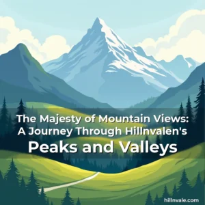 Artistic representation for The Majesty of Mountain Views: A Journey Through Hillnvalen's Peaks and Valleys